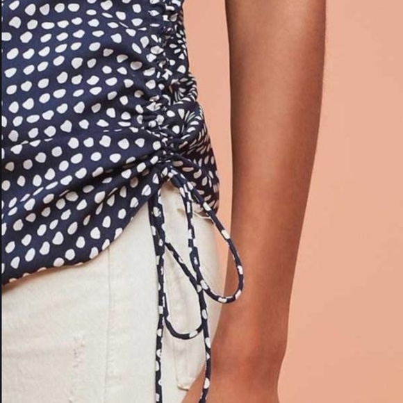 THE FIFTH LABEL Block Party Tank Navy Polka Dot M - Picture 3 of 8